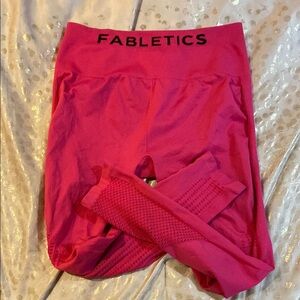 Fabletics Pink Leggings Breathable Athletic Bottoms